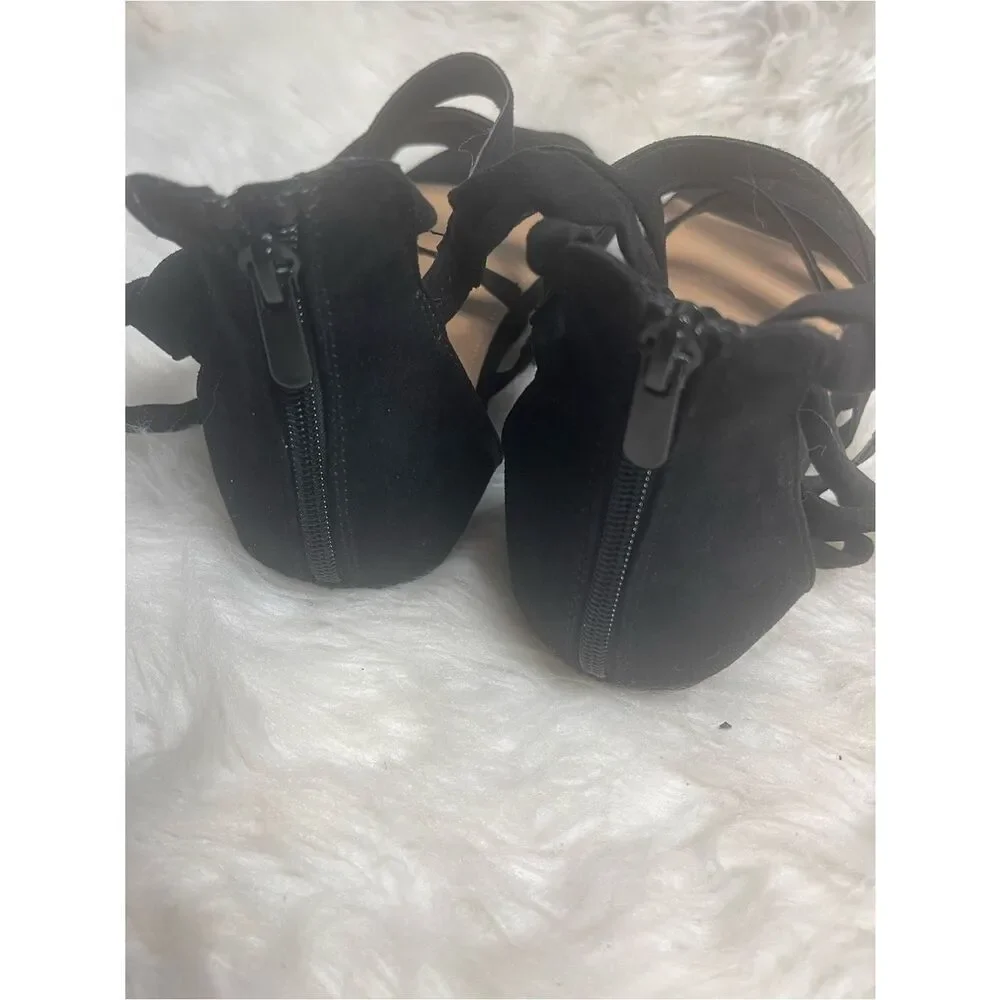 Torrid synthetic Black Lace-Up Strappy Gladiator Sandals SZ10WW